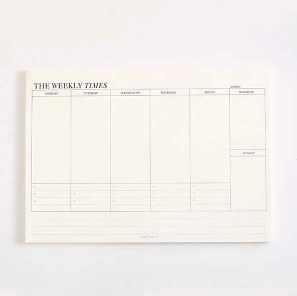 Weekly Planner Replacement